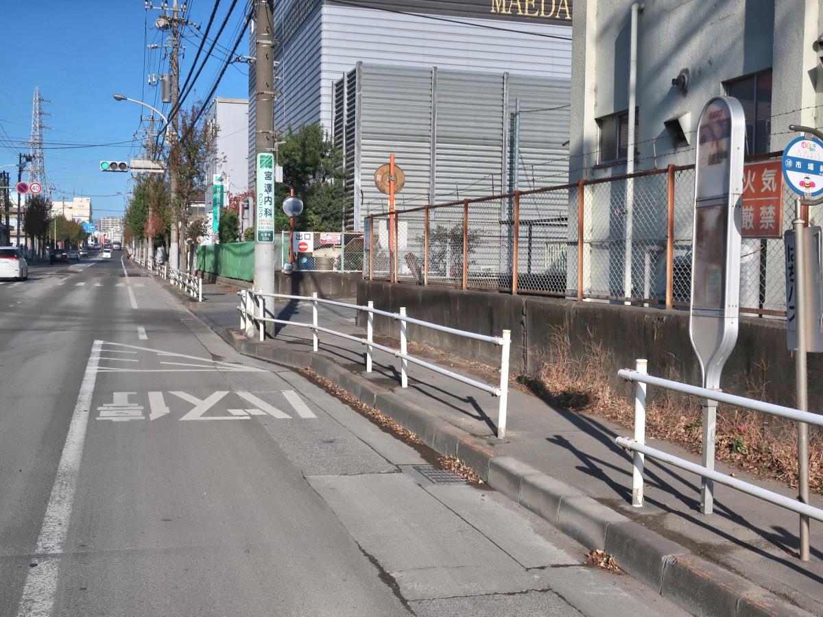 ユキサキナビ 京王バス 市場前 バス停留所 八王子市北野町