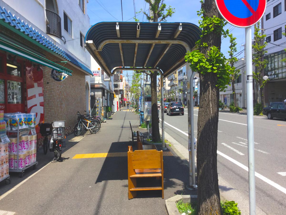 ユキサキナビ 臨港バス 臨港中学校前 バス停留所 川崎市川崎区鋼管通