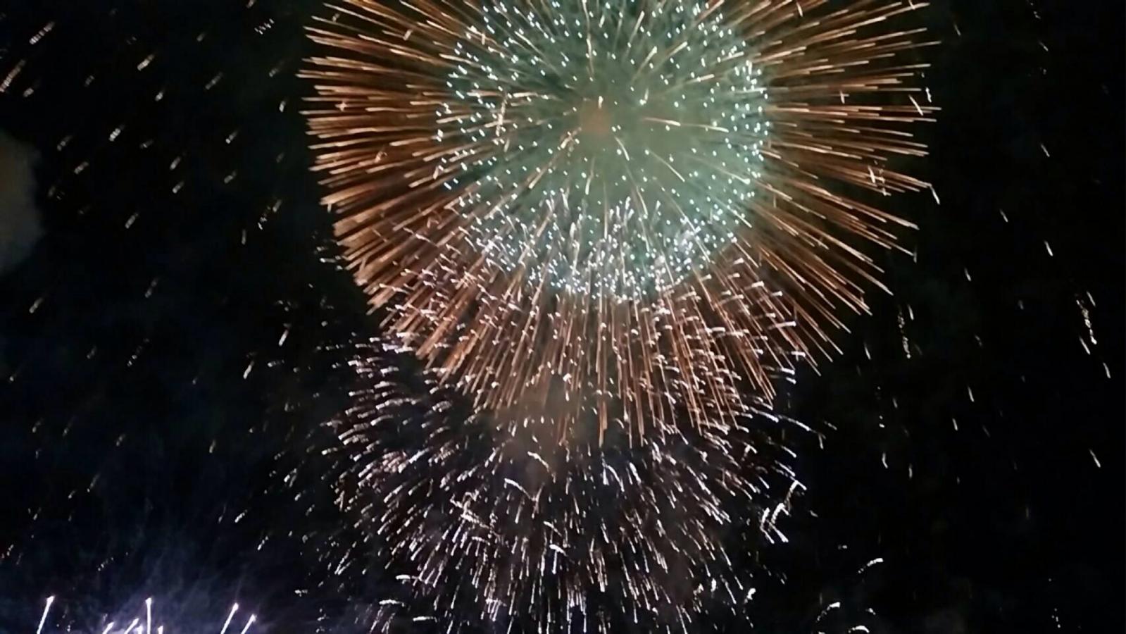 旅探 たびたん とうろう流しと大花火大会